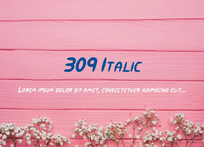 309 Italic example